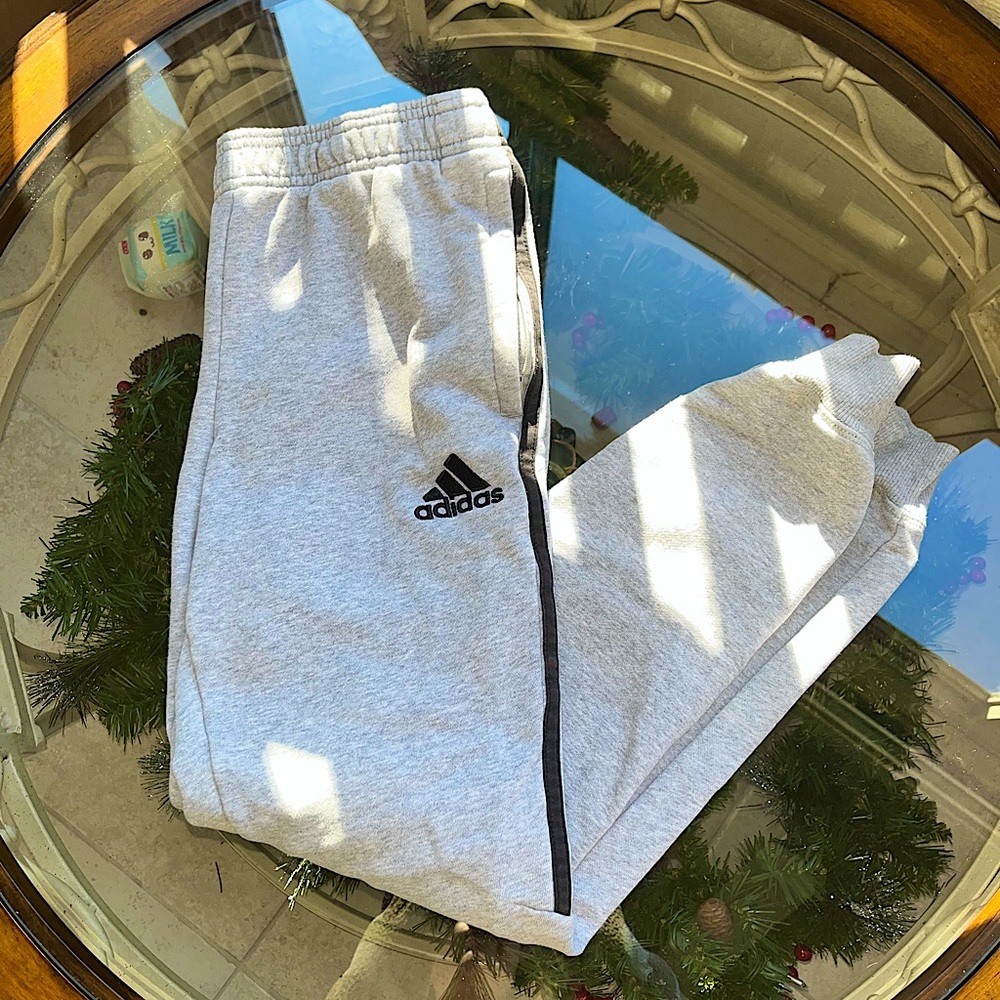 🔲 ADIDAS 🔳 -Grey Sweatpant Jogger -Size S